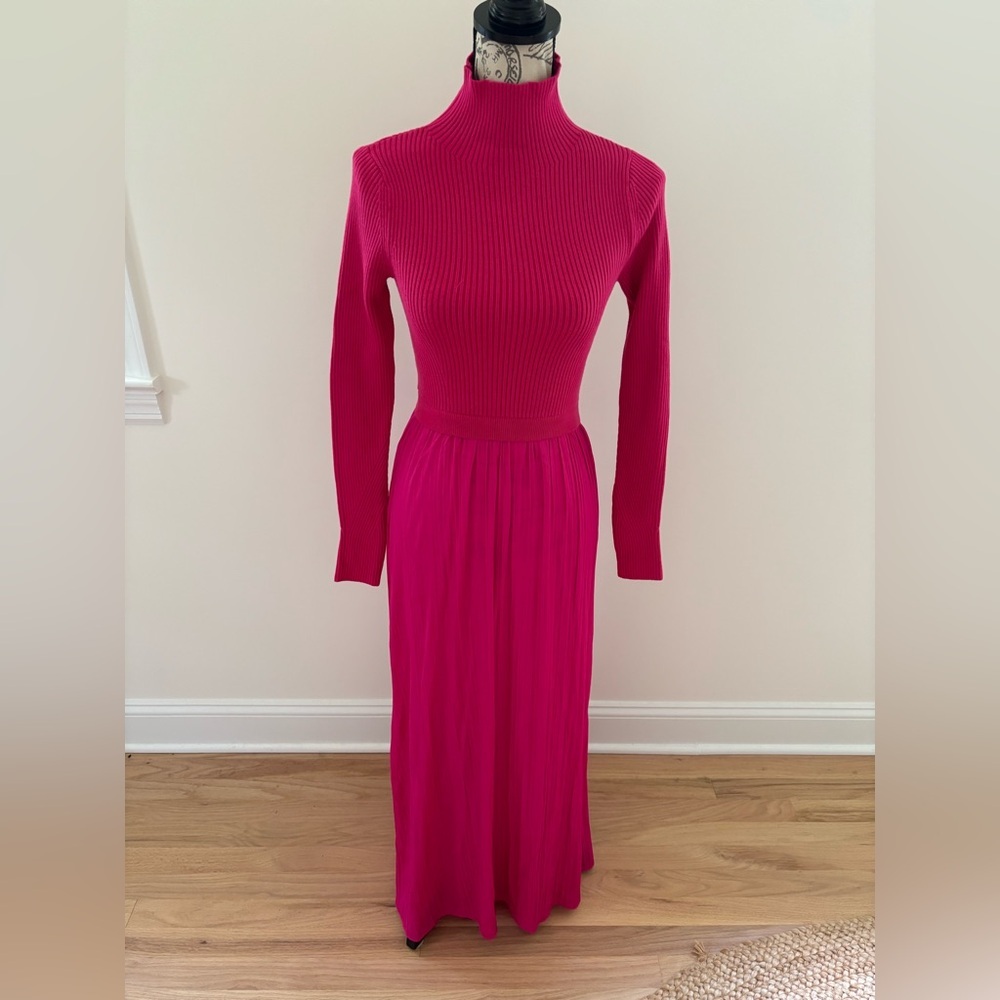 Anthropologie pink Long Sleeve Dress